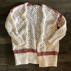 𝅺amuse Society Malita mesh knit open cardigan size XS/S